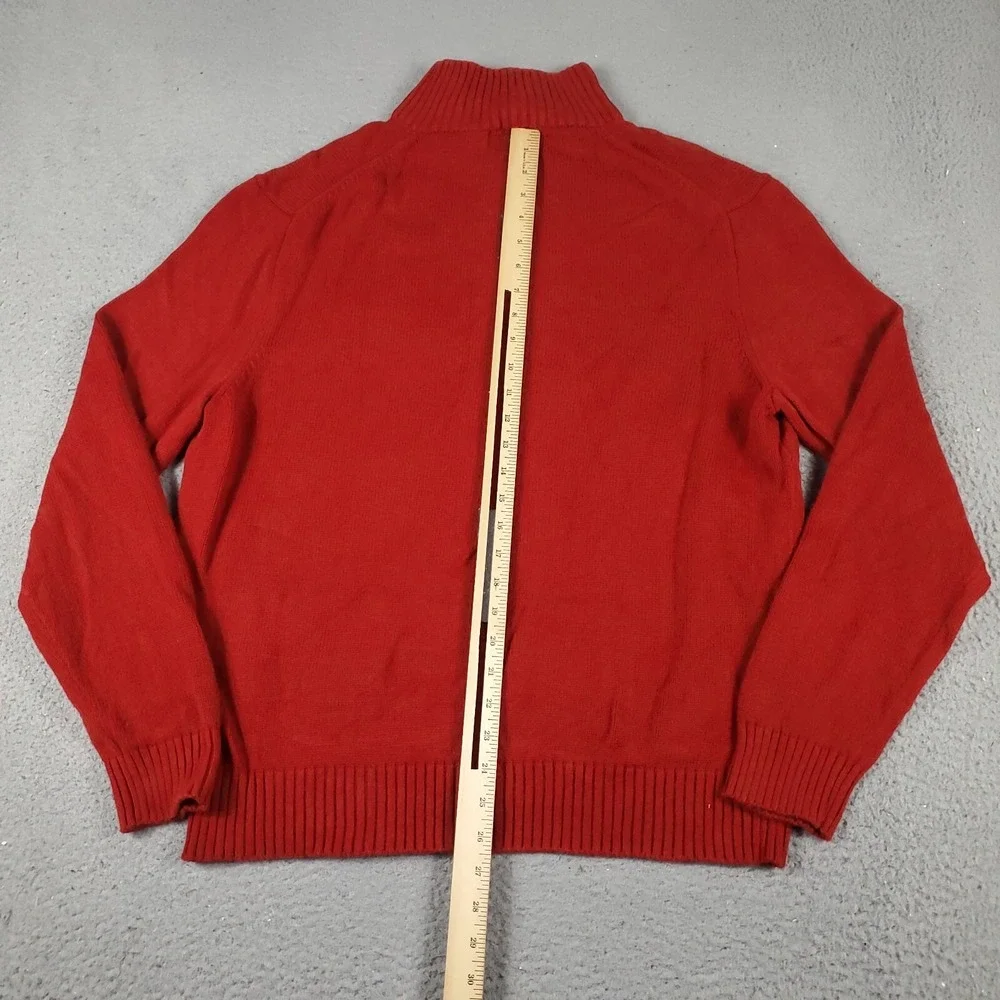 Ralph Lauren Sweater Mens XL Red Pony Casual 1/4 Zip Pullover Sweatshirt